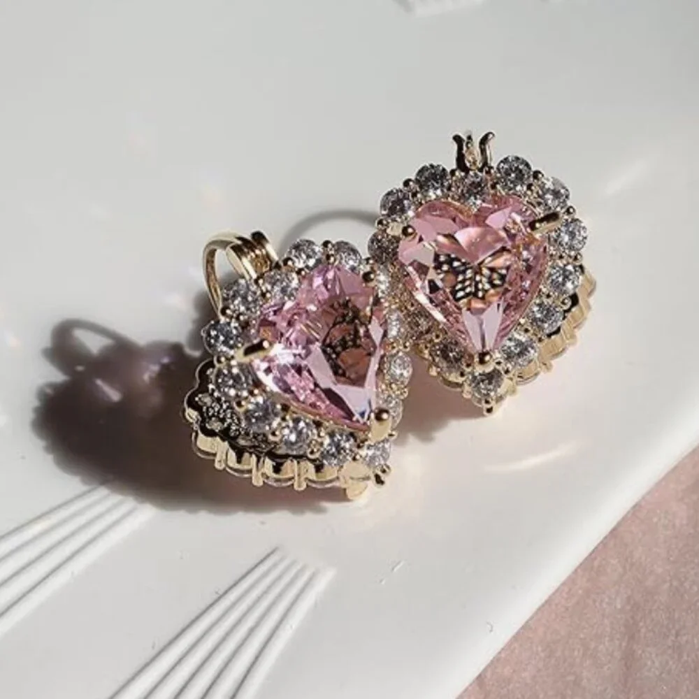 N/A heart rhinestone